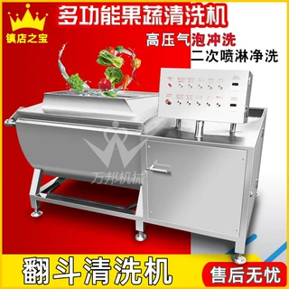 定制涡流翻斗清洗机 净菜加工芹菜段清洗机 蔬菜配送白菜清洗机