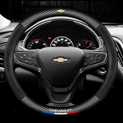 Steering wheel cover: Cover 5D Embossed Logo Car
