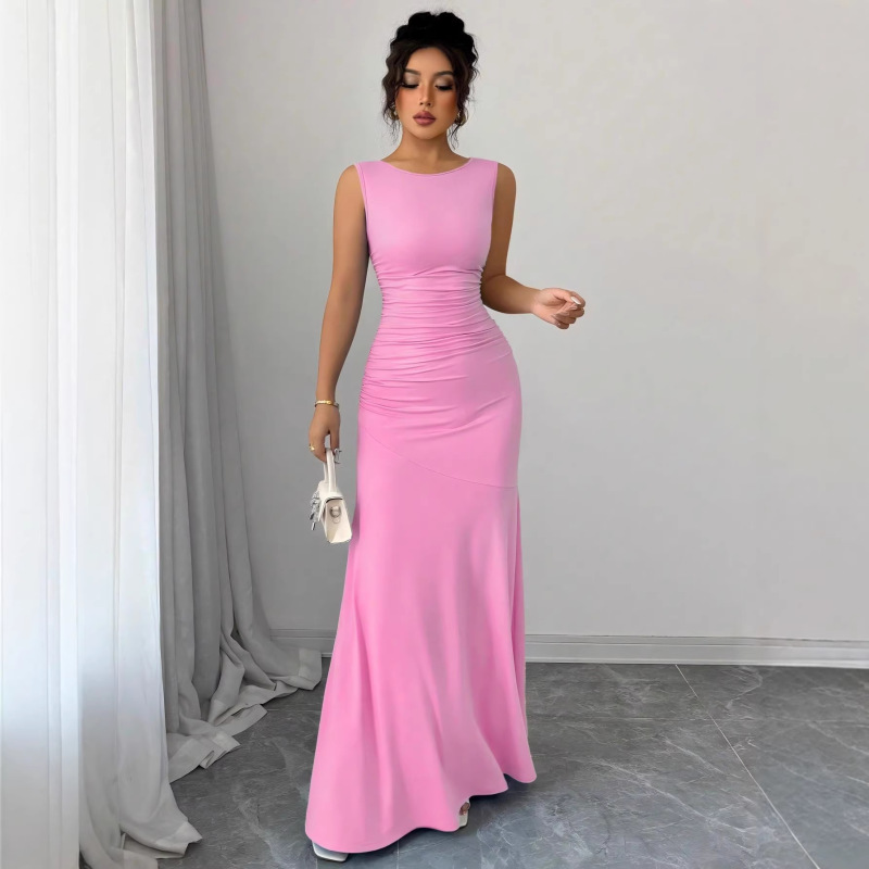 2026 Cross-Border European and American Style Spring New Fashion Sexy Slim Evening Dress Women's Clothing 2026 Cross-Border European and American Style Spring New Fashion Sexy Slim Evening Dress Women's Clothing