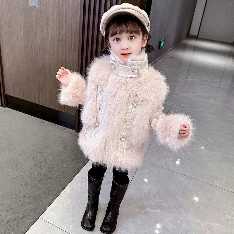 Children's warm down jacket, western style, Chanel style