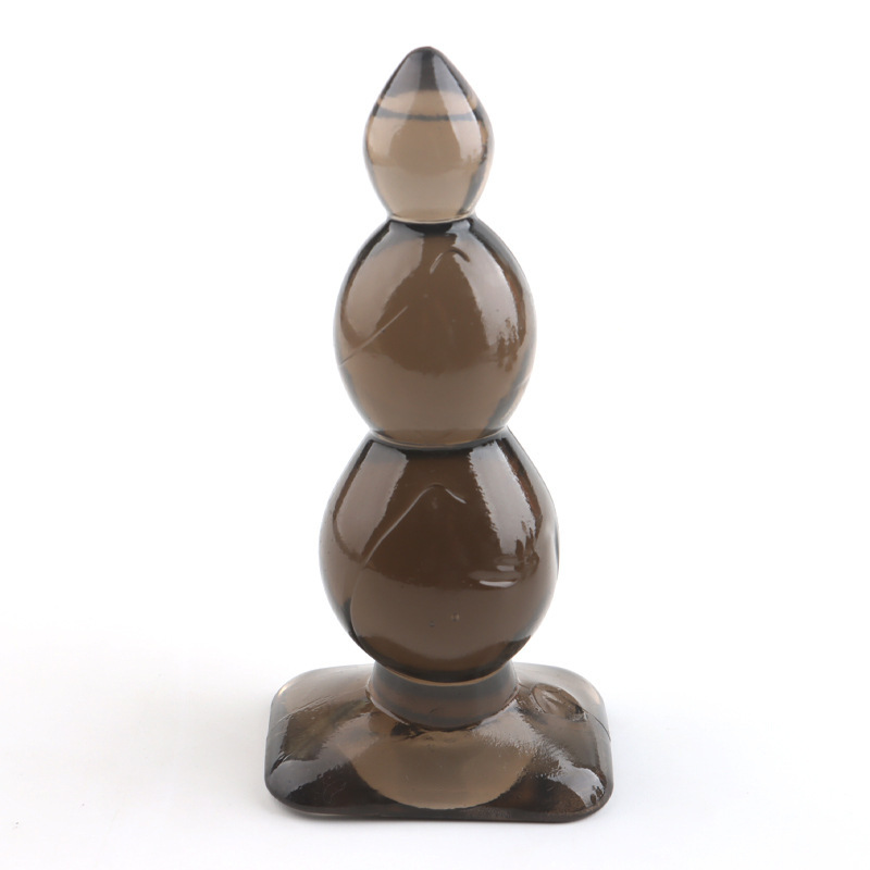 Black TPE Anal Plug Set for Men and Women, Flexible Anal Strips for Beginners — detail image 2