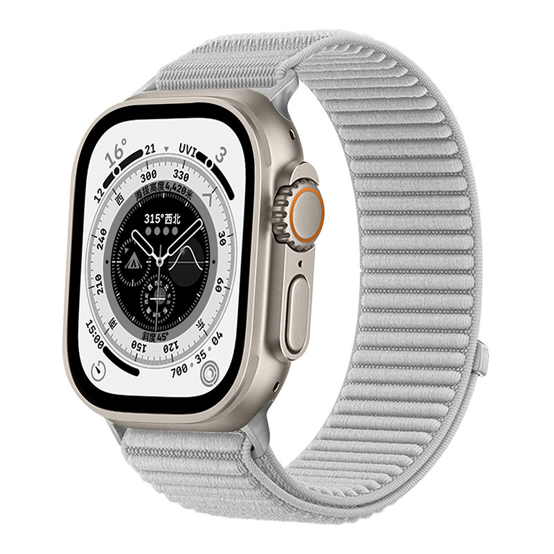 Correa de Nylon Tejido para Reloj Inteligente Apple Watch 10/11/12, Ajustable