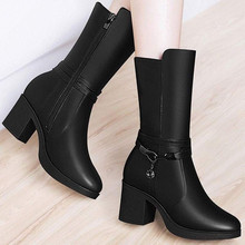 Women's shoes student thick heel cotton boots new style boo