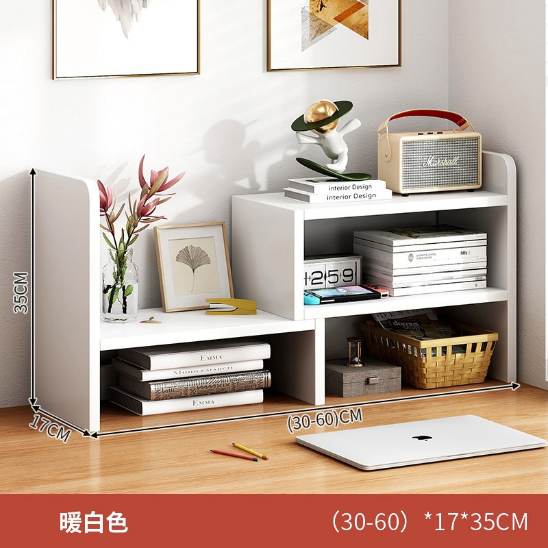 Escritorio de oficina estantería almacenamiento estante estudiante escritorio almacenamiento estante dormitorio escritorio simple multi-capa pequeña librería