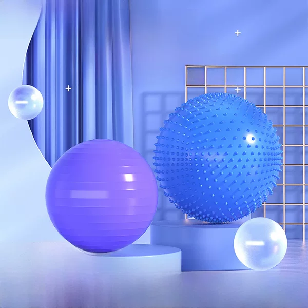 Yoga Ball Pvc Sports Home Thickeneded Industrial and Trade Genuine Yoga Fitness Ball Set Fitness Equipment Wholesale
