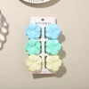 #8 Mixed Color B Style [Set of 6 with Card] 4cm Pearlescent Hibiscus Flower Style