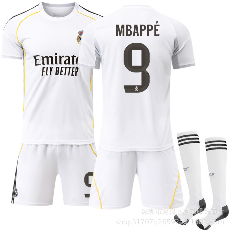 2526 クラブスーツ No.9 ムバッペ ジャージ 7 ウニヒス ロナウド 正しい新しいレアル マドリード ホーム サッカー ユニフォーム|undefined