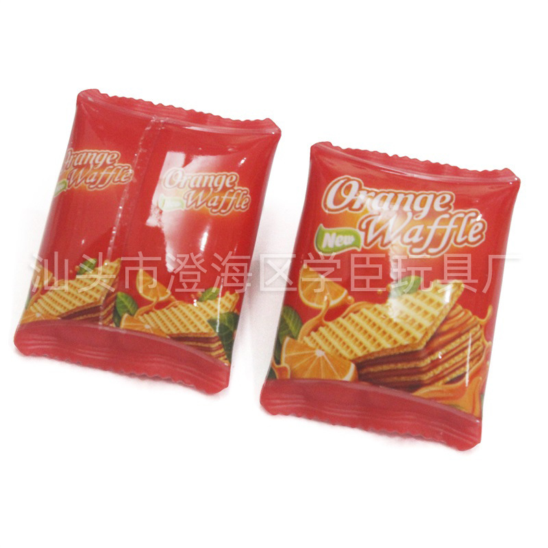 Children's Playhouse Role Play Mini Supermarket Convenience Store Snack Toy Hair Accessories Hairpin Accessories-Biscuit Bag