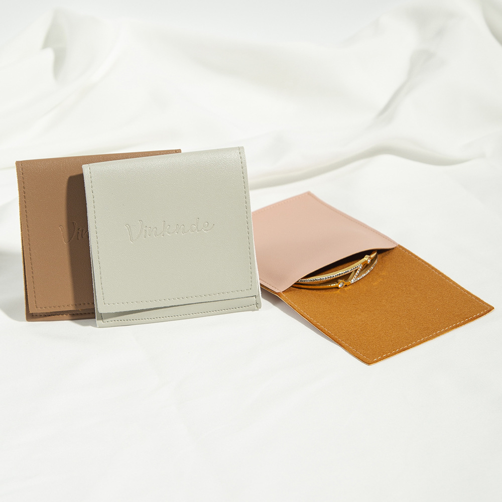 10g Weight Jewelry Packaging Bags Classification 1 Piece Quantity Home, Daily Occasion Pu Leather Material Letter Pattern Modern Style, Simple Style Style 1 Piece Pu Leather Modern Style Simple Style Home Daily Letter Jewelry Packaging Bags 8