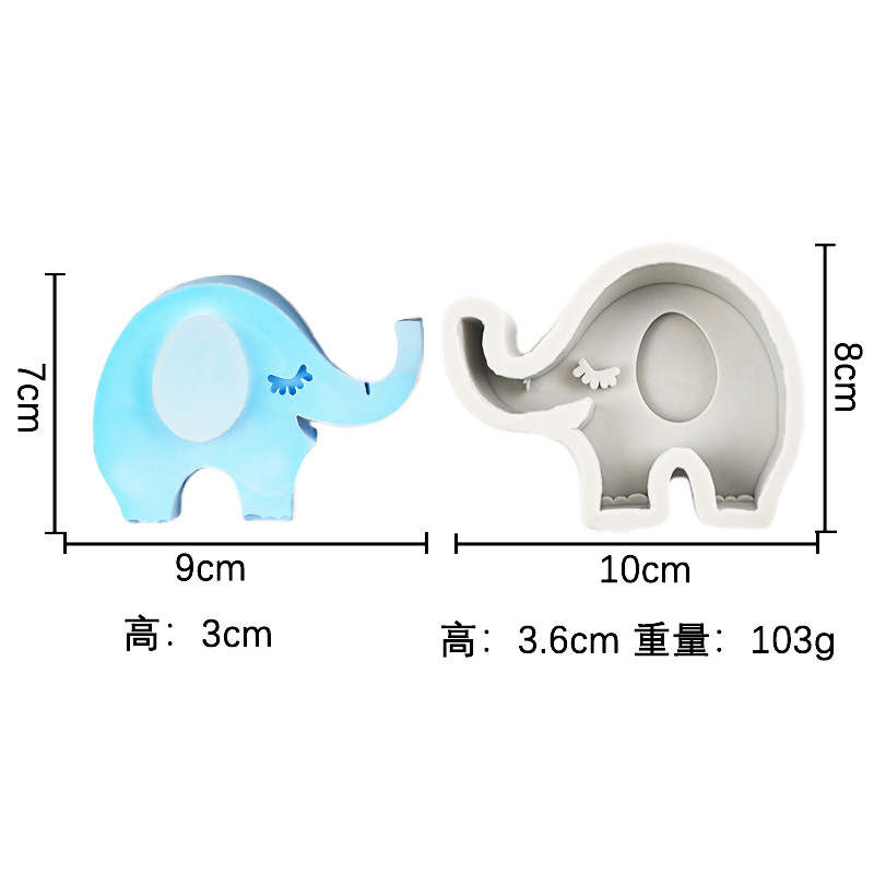 Nuevo dinosaurio de la historieta jirafa y otros modelado silicona animal aromaterapia cristal gota plástico juguete molde vela