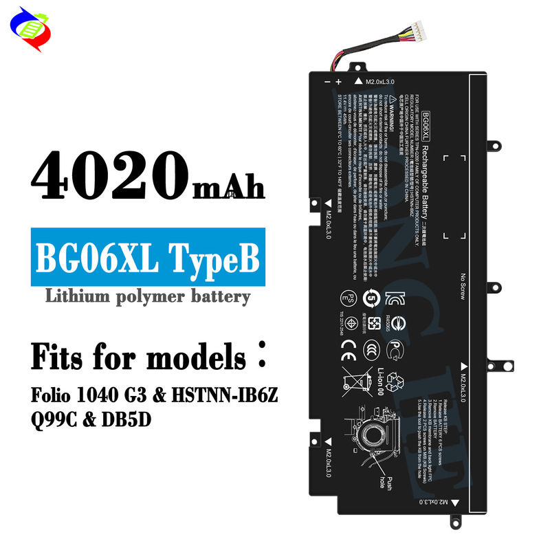 For HP Folio1040 G3/HSTNN-IB6Z/Q99C Laptop Battery BG06XL TypeB