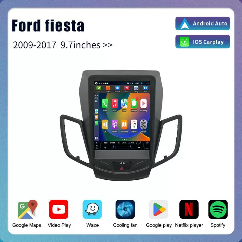 适用于福特嘉年华竖屏导航仪Ford fiesta Android carplayer GPS