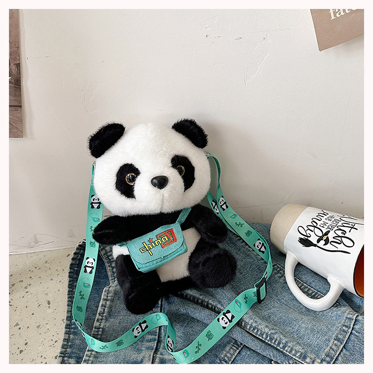 National treasure panda bag cute cute simulation doll bag 20..