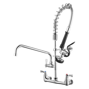 Commercial Faucet Hot and Cold Commercial Wall-Mounted Spring Faucet Restaurant Hotel Kitchen Amazon