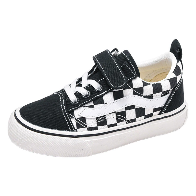 Детская парусиновая обувь в корейском стиле, обувь для девочек, новый стиль весны и осени 2024, тканевая обувь для мальчиков, трендовые детские кроссовки среднего и большого размера.