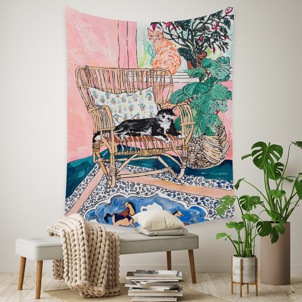 Tapestry Home Cross-border Bohemian Tapestry Room Decoration Wall Cloth Mandala Decoration Cloth Tapestry display picture 32