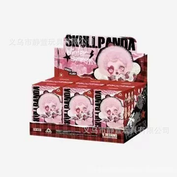 Плюшевая фигура (SKULLPANDA) зимнее движение копия, эмалированная плюшевая безобразная подвеска-брелок