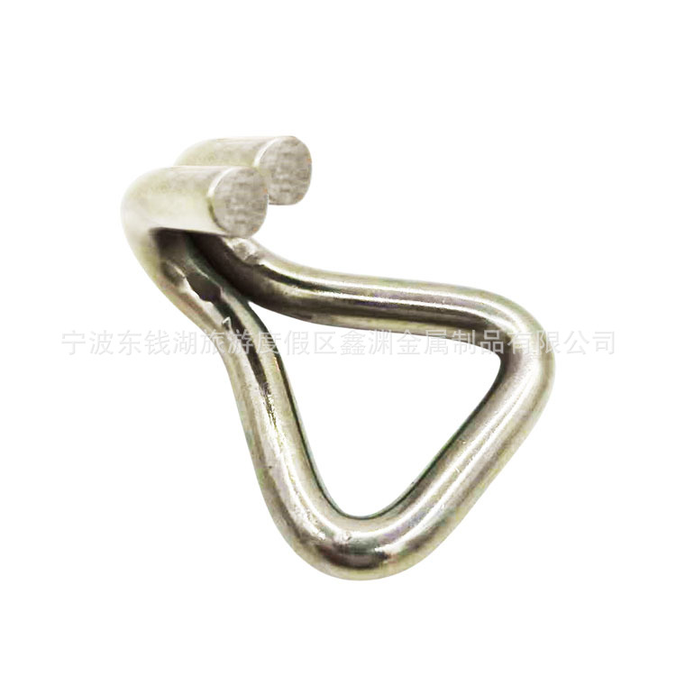 25mm304不锈钢钩子双排钩800kg货物捆绑带拉紧器配件货车用挂钩