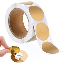 300片金箔圆点贴纸可刮奖标签自粘便签卡DIY抽奖用