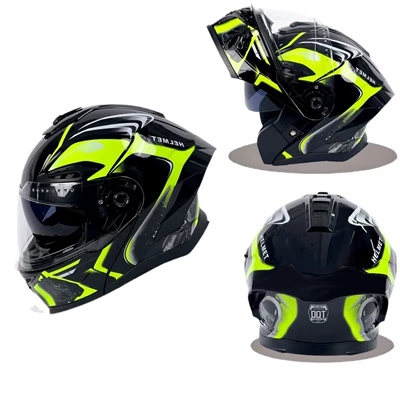 Certified Flip-Up Helmet Dot Certified Motosiklet kaskı (dəbilqə)