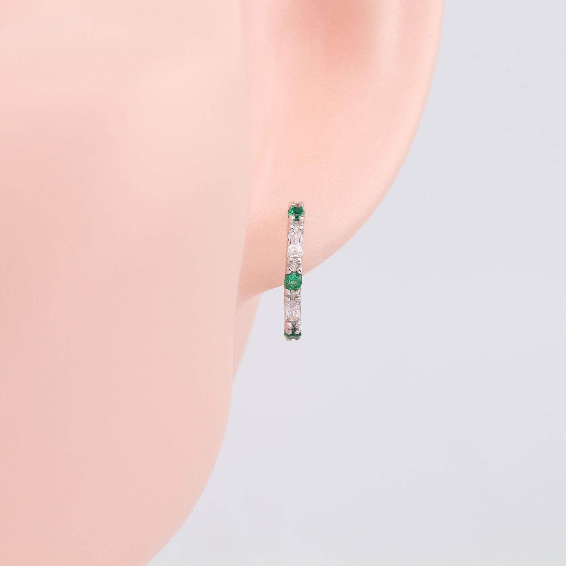 Earrings Classification 1 Pair Quantity 1 Pair 925 Sterling Silver Zircon Round Earrings