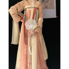 漢唐華雲オリジナル漢服女性【フーヤオ】唐製ワンピース胸丈スカートプリント復元春夏