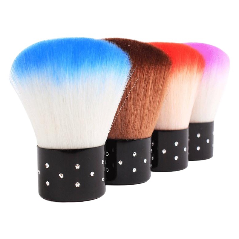 Cepillo de polvo de uñas maquillaje belleza polvo colección de polvo mango largo hogar pulido suave eliminación de polvo de pelo herramienta de cepillo de limpieza de uñas