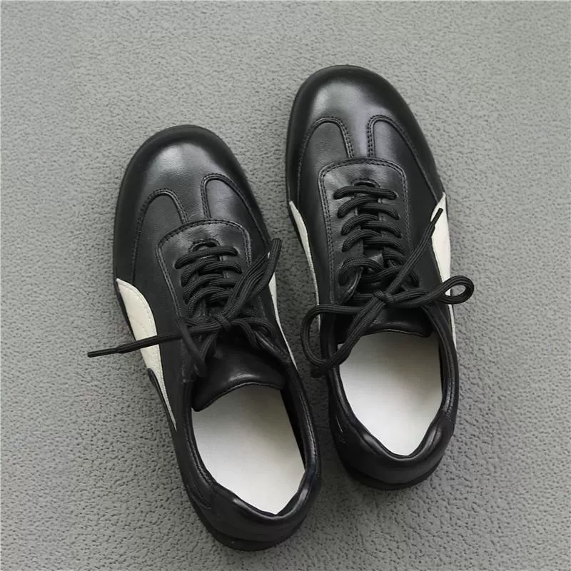 Весна 2025 оптом неэтикетированные мягкие спортивные повседневные туфли для женщин из натуральной кожи балетные багеты немецкие тренировочные