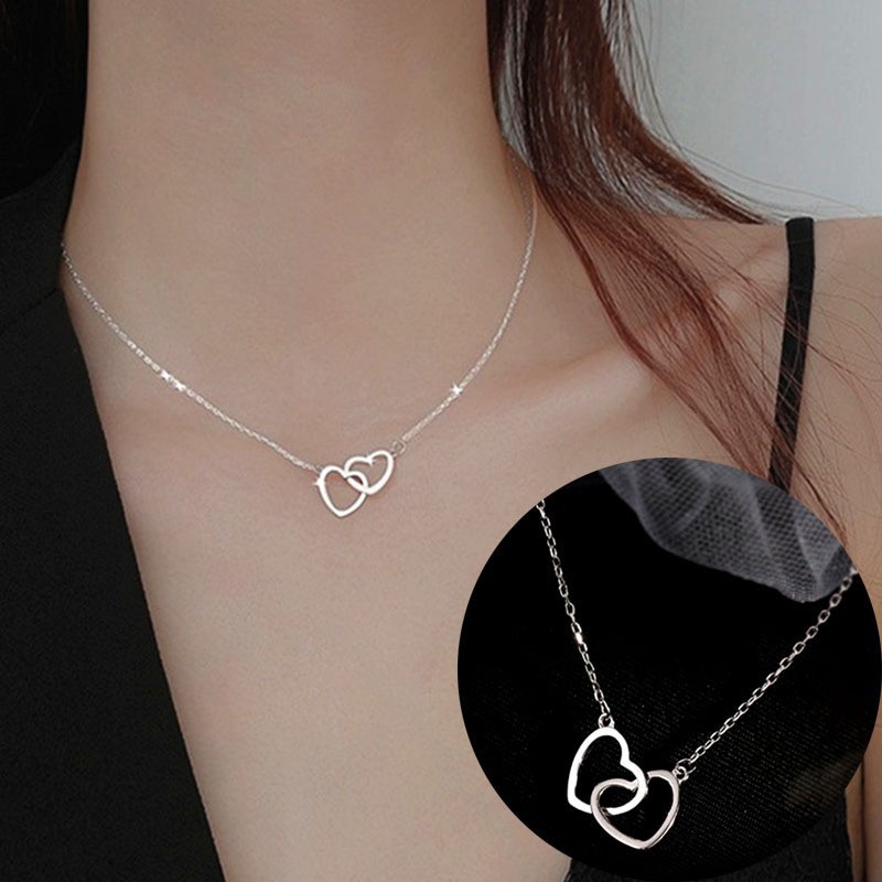 Nuevo collar de acero de titanio incrustado en diamantes para mujeres todo a juego ins Internet celebridad luz Cadena de clavícula de lujo elegante joyería de alto grado que no se desvanece