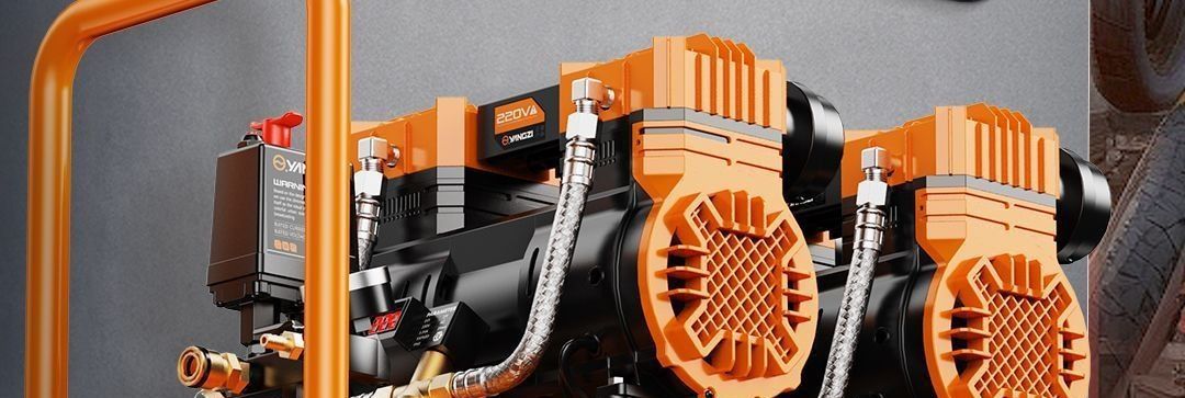 Industrial-grade high-power oil-free air compressor 220V small low-noise portable air pump