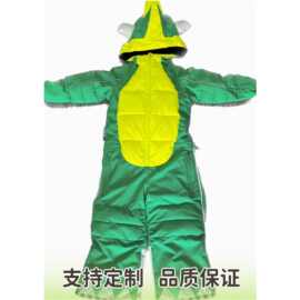2024新款儿童卡通立体滑雪服套装加厚保暖防风男女恐龙连体潮