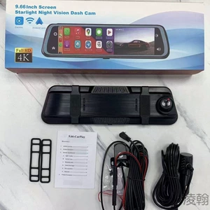 9.66/10.3/12 düym simsiz Carplay 4K1080P güzgü ikili kamera