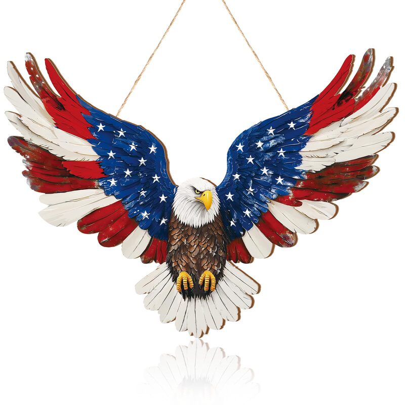 Cross-Border Independence Day Wooden Front Door Welcome Star Wreath Round Wooden Sign Independence Day Patriotic Door Sign Hanging Decoration Cross-Border Independence Day Wooden Front Door Welcome Star Wreath Round Wooden Sign Independence Day Patriotic Door Sign Hanging Decoration