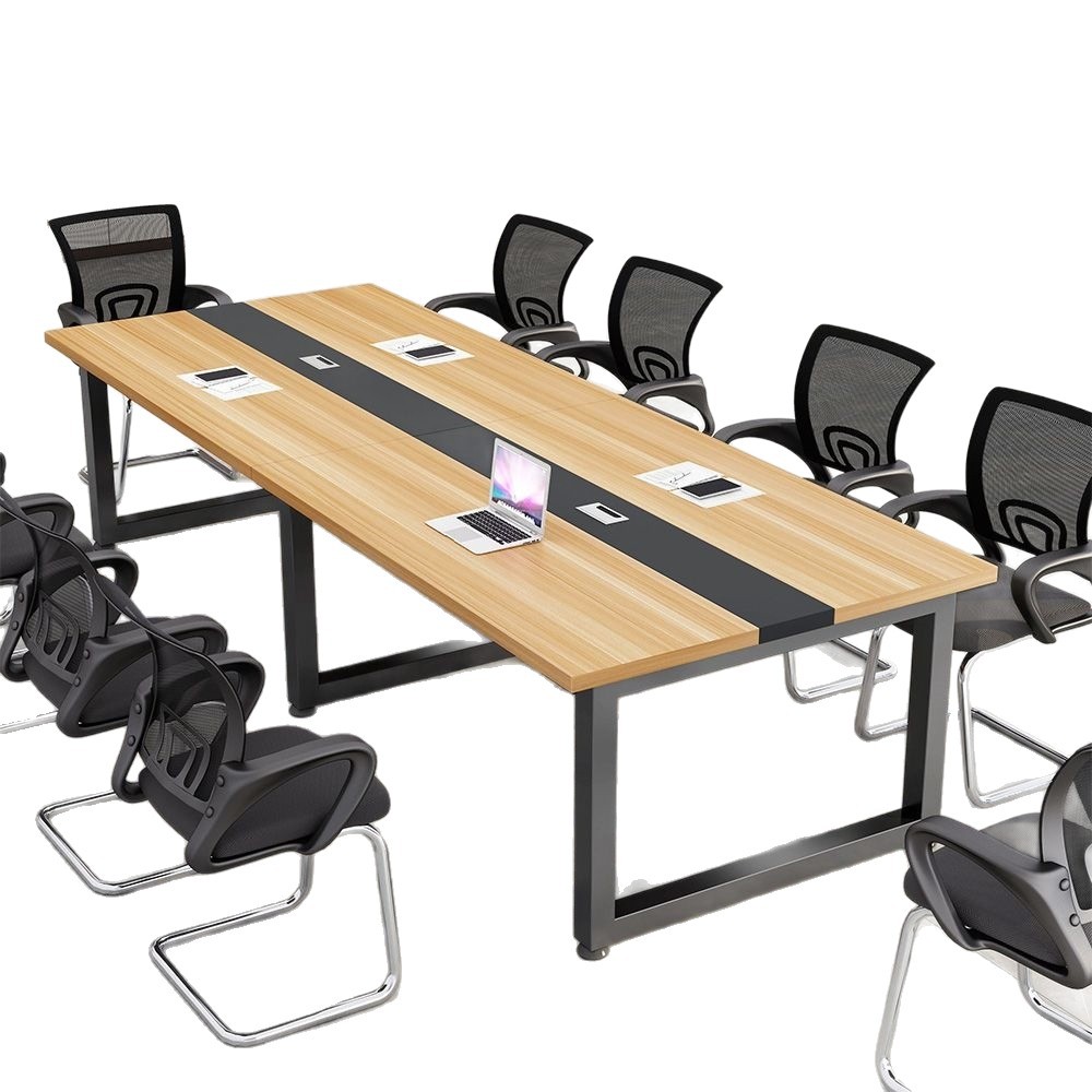 Conference Table, Long Table, Simple Modern Office Desk, Conference Room Table and Chair Set, Large and Small Long Tables, Workbench