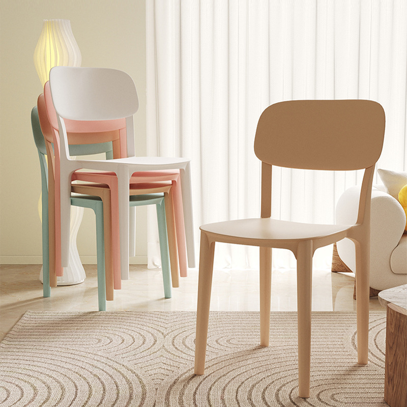 Silla de comedor simple silla de respaldo doméstica silla de escritorio gruesa silla de mesa de comedor nórdica mesa redonda silla de ocio silla de mesa de conferencia silla