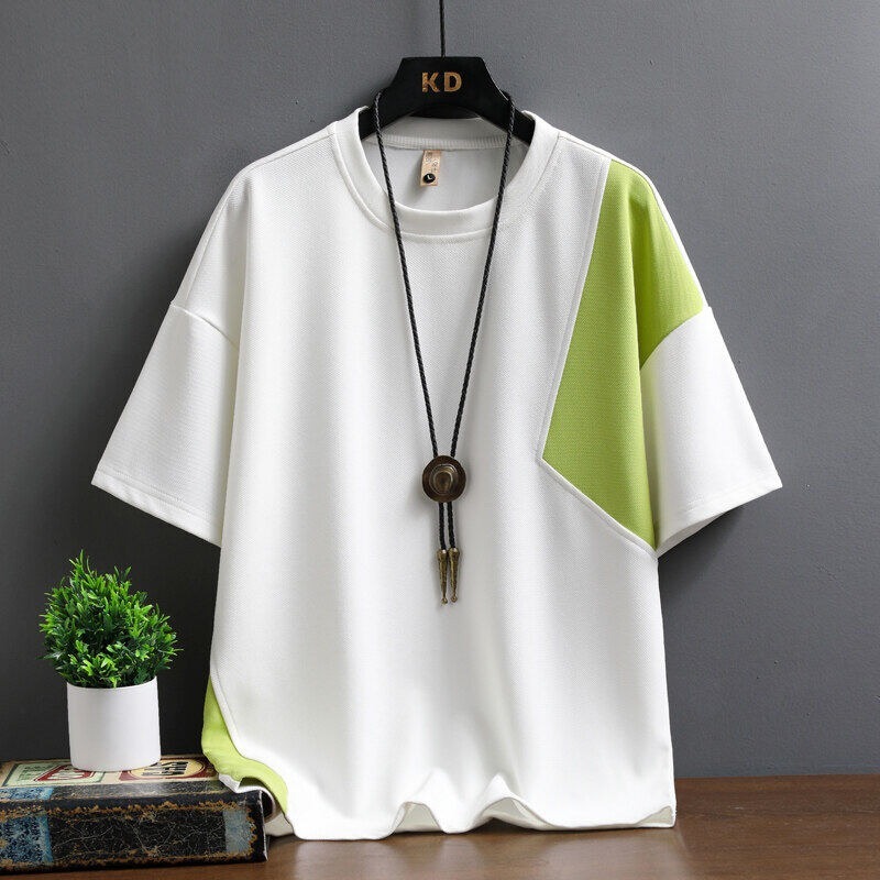 高級感シンプルなメンズ半袖tシャツ夏のファッションがゆったりしています。|undefined