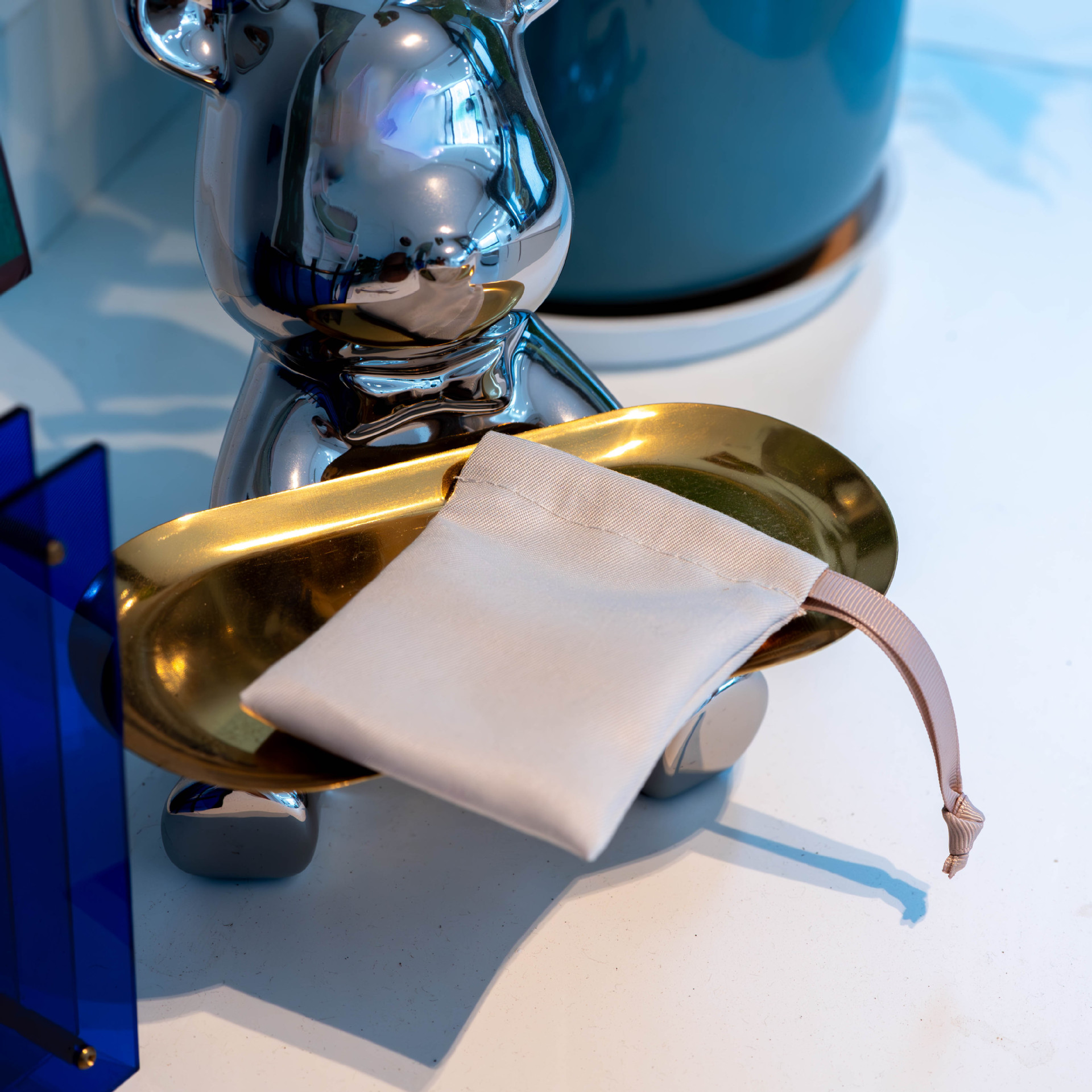 礼品袋批发米色单绳小礼品袋子首饰手链拉绳涤纶束口袋直销收纳