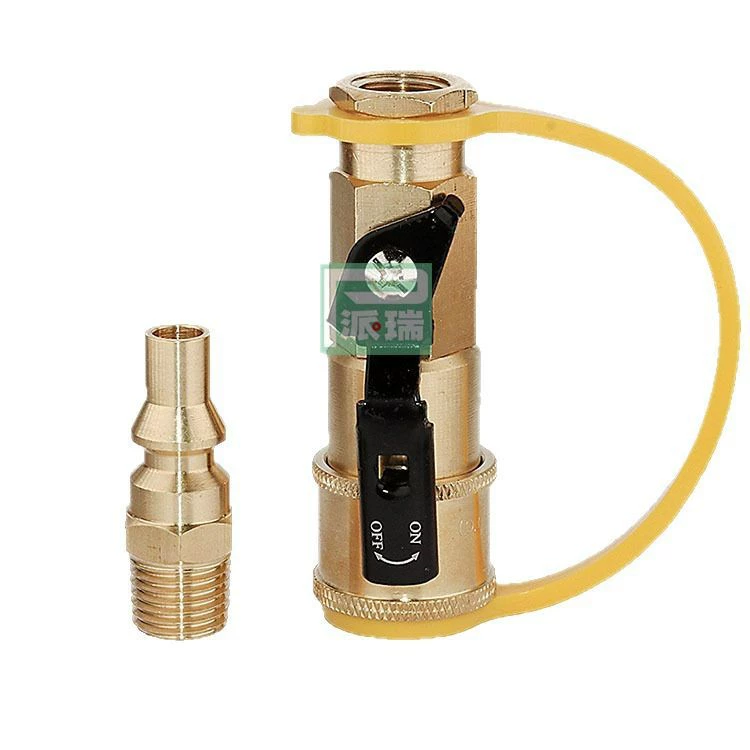 Северная Америка с клапаном выключения 1/4РВ быстро соединяет природный газ низкого давления переходника быстро соединяет соединитель