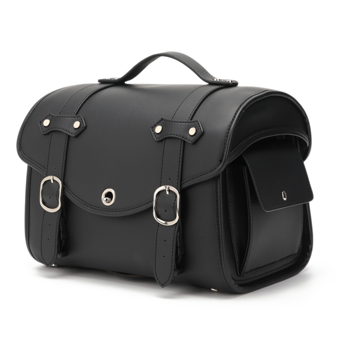 New Universal Motorcycle Riding Rear Seat Bag Storage Organizer, Riding Gear Helmet Bag, Tail Box Bag with Straps