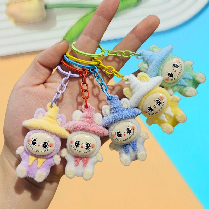 植毛かわいいマジックハットラブキーホルダーかわいい人形クロスボーダーかわいい小さな羊携帯電話ペンダントギフト|undefined