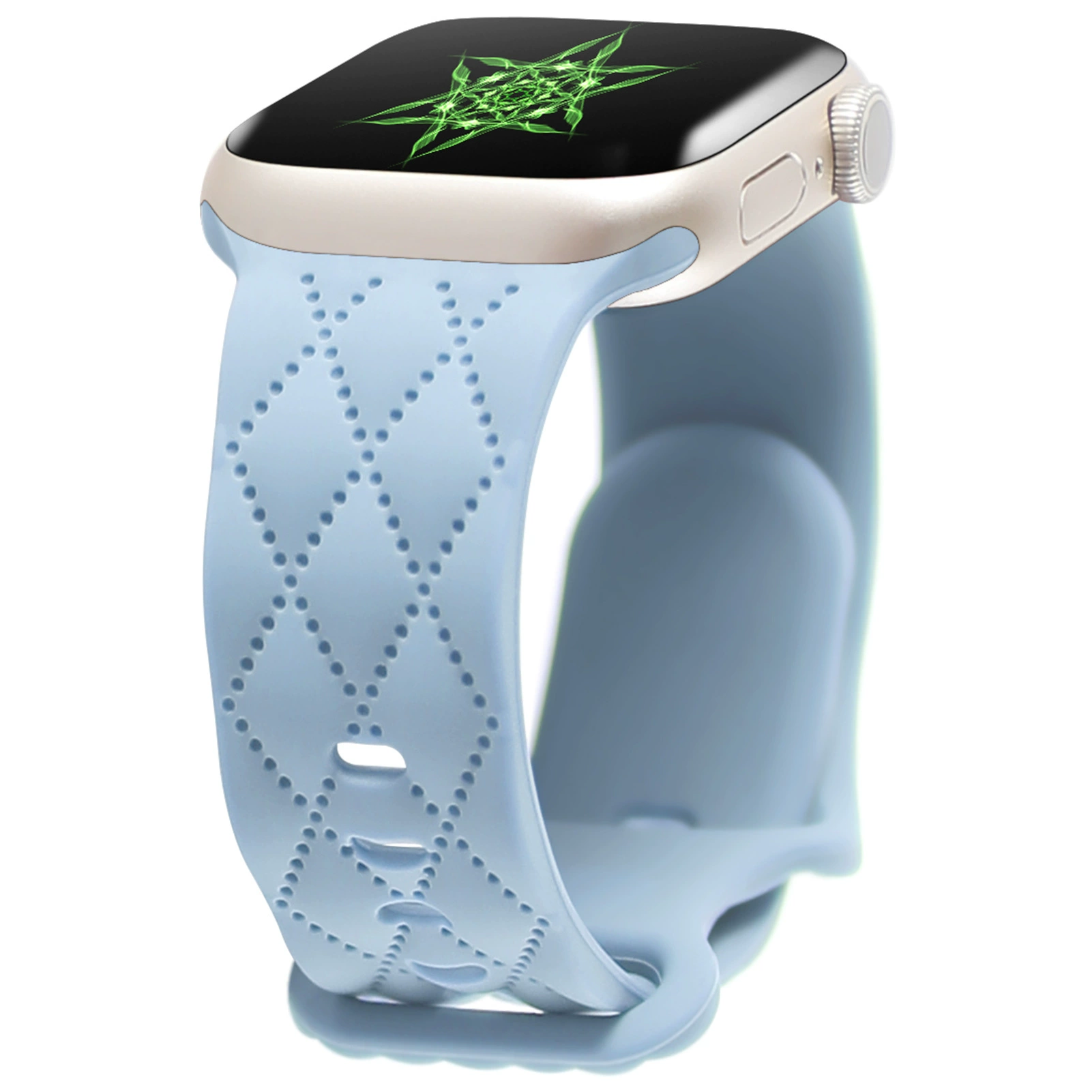 Applicable Apple Watch iWatch S8 9 7 Ultral series cable texture eight -character silicone strap