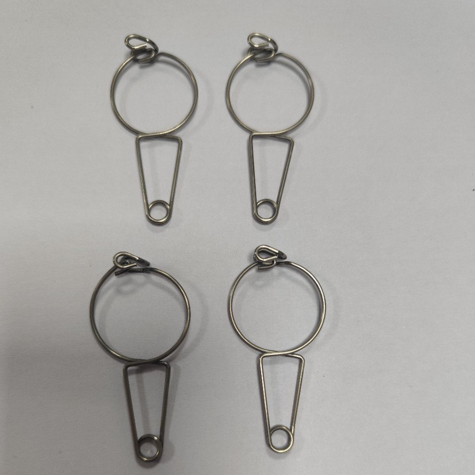 耳穴夹不锈钢异形弹簧环形夹持器耳部瑜伽强磁力按摩环耳朵穴位夹