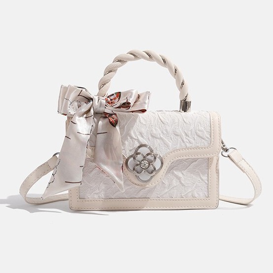 Fashion Trendy French Niche Bag Women's Summer New Retro Fashion All-match Portable Small Square Bag Shoulder Crossbody Bag