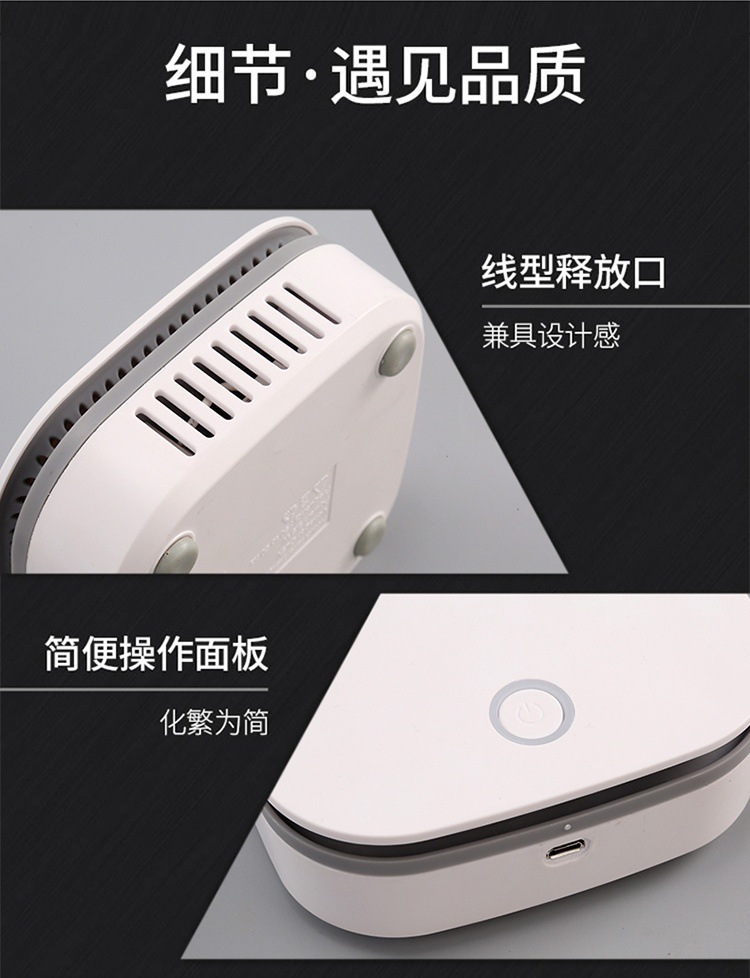 Car Air Purifier USB Charging Car Bathroom Indoor Air Disinfection Haze Odor Purifier