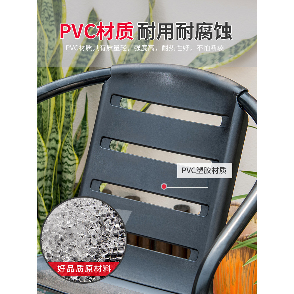 戶外桌椅庭院塑料三件套休閒小茶几花園防水室外陽台茶桌椅組合