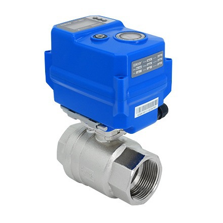 KLD200DC24VAC220V电动球阀不锈钢铜螺纹水阀控驱动电动阀门