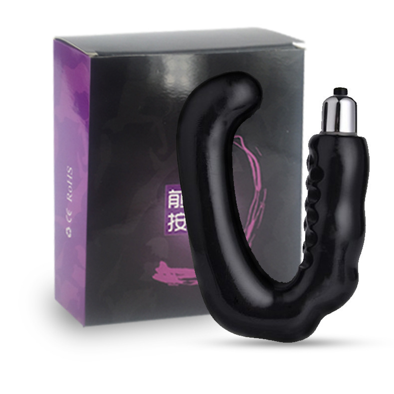 V-Shaped Vibrating Prostate Massager, TPE, Button Control, Adult Anal Toy — detail image 14