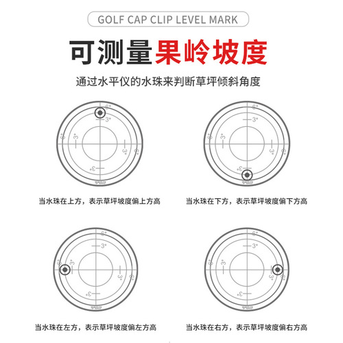 PGM Golf Supplies Level Cap Clamp Mark Magnetic Cap Clamp Ball Marker Factory Direct Sales