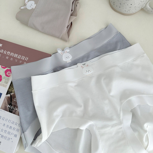 N8350 Nuomi Rabbit 5A antibacterial pure cotton crotch mid-waist women's underwear briefs 50 count soft girl Japanese style