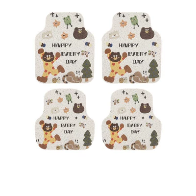 Cartoon cute silk loop car Universal Foot Pad